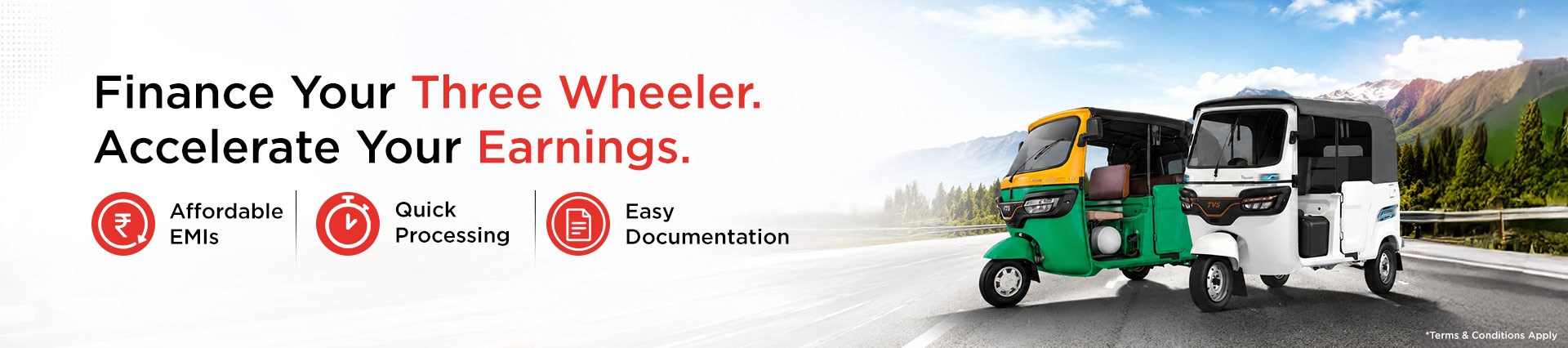 Finance Made Easy - Start Your Three Wheeler Loan Today