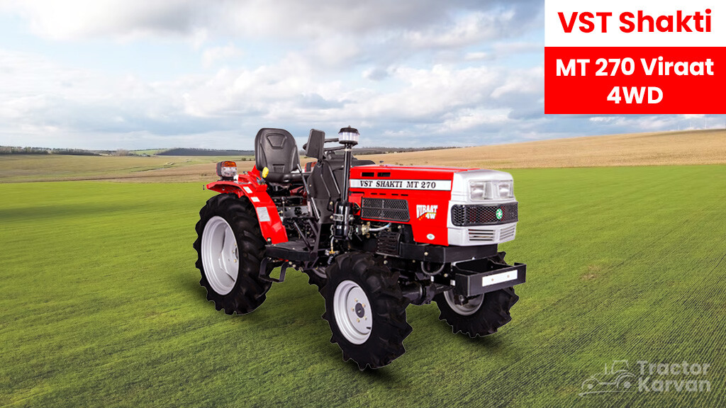 Best mini tractors - VST Shakti MT 270 Viraat 4WD